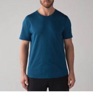 Lululemon Drop Back Teal workout tee